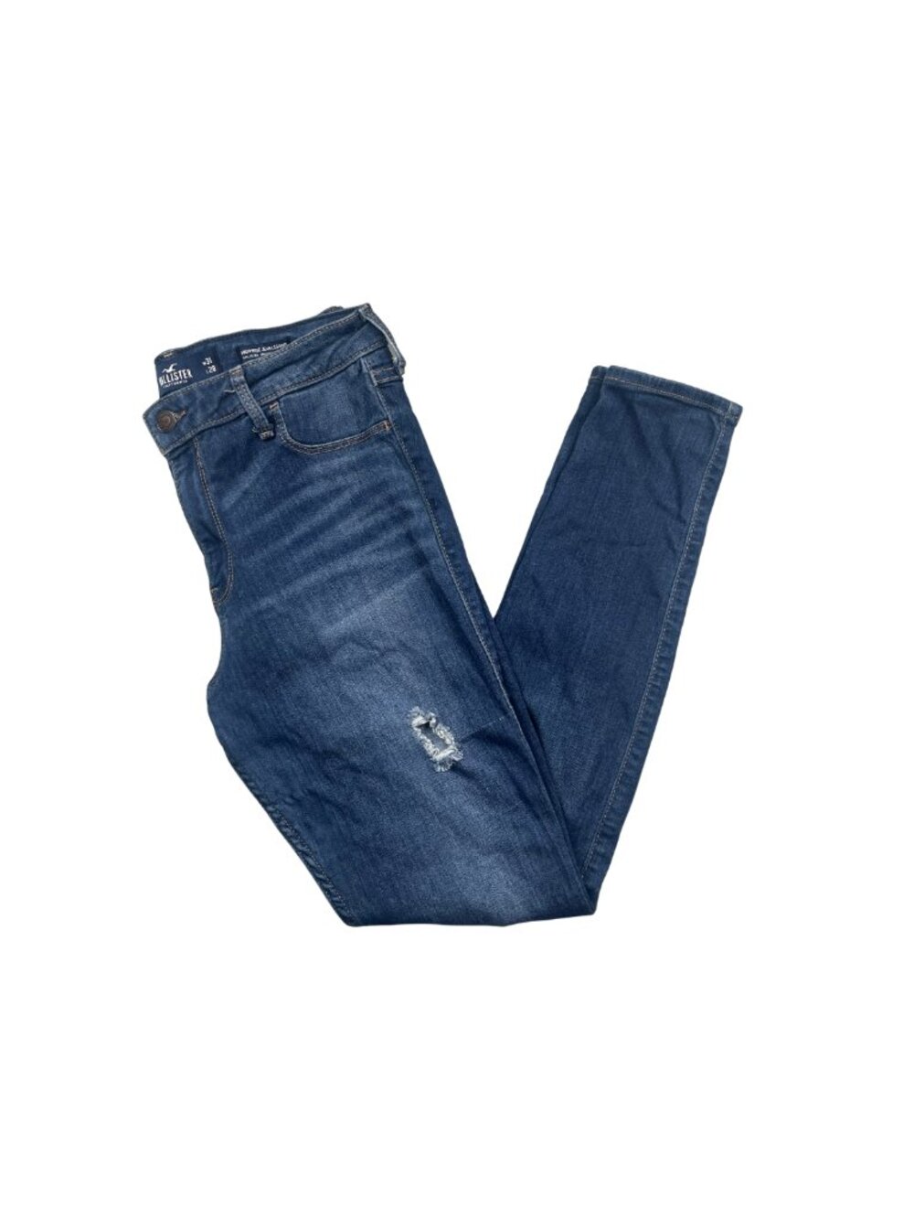 Hollister High Rise Jean Legging Distressed Stretch Jeans Women's 13R W31‎ L28